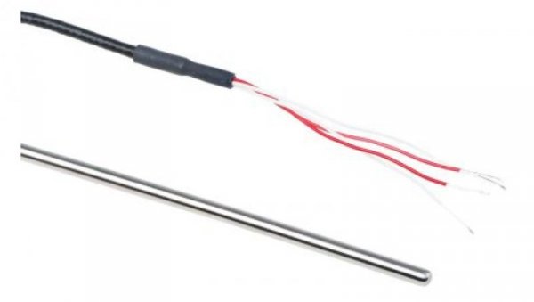 Termopara typ PT 100, -50C do +250C 200mm kabel 2m, Stal nierdzewna