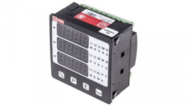 Cyfrowy miernik panelowy wielofunkcyjny, 0.5 (Lag Power Factor), 0.5 (Lead Power Factor), 1 (Normal Power Factor), 1