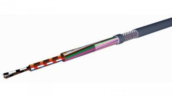 Kabel sterowniczy CY 3-żyłowy Ekranowany Polichlorek winylu PVC, 0,75 mm², 100m, 12 A, Ø 5.7mm, RS PRO