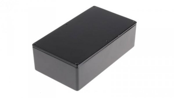 Obudowa ekranowana Czarny IP54, 191.6 x 111.6 x 60.5mm, RS PRO