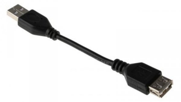 Kabel USB, dł. 120mm, kolor: Czarny