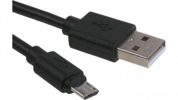 Kabel USB, dł. 1m, kolor: Czarny