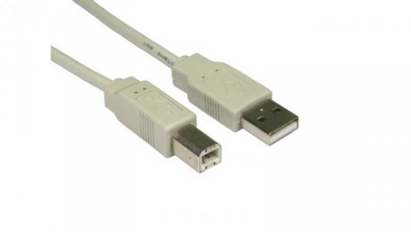 Kabel USB, dł. 1.8m, kolor: Szary