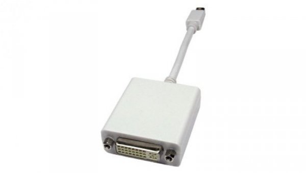 Kabel KVM, dł. 150mm - Męskie Mini DisplayPort - Żeńskie DVI-D., kolor: Biały, RS PRO