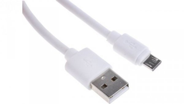 Kabel USB, dł. 150mm, kolor: Biały