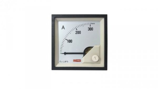 Amperomierz analogowy panelowy DC -10C do +65C RS PRO