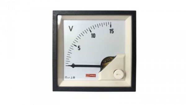 Woltomierz analogowy panelowy DC -10C do +65C RS PRO