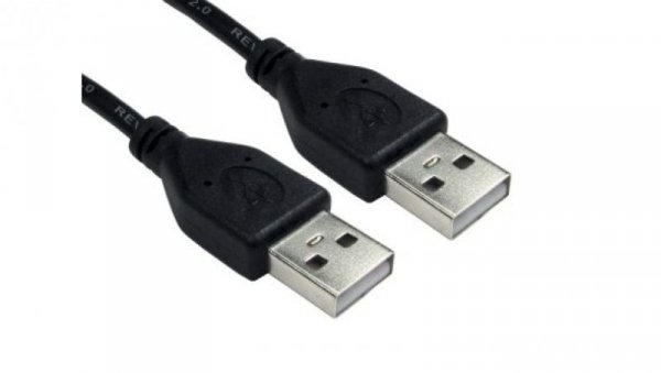 Kabel USB, dł. 0.5m, kolor: Czarny
