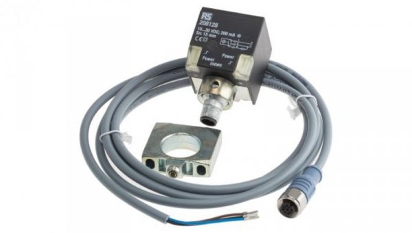 Czujnik indukcyjny PNP 15 mm w obudowie prostokątnej 200 mA 10 → 30 V dc IP68 250Hz