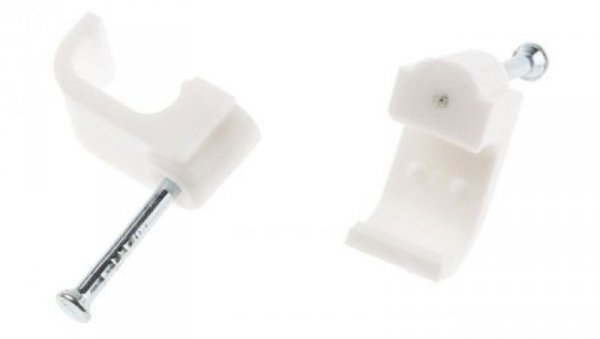Spinka do kabli Prostokątna obejma do kabli, materiał: PE, 10 x 11.6 x 9.7mm, RS PRO