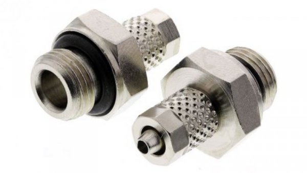 Adapter gwintowany prosty gwint – rura, 15 barów