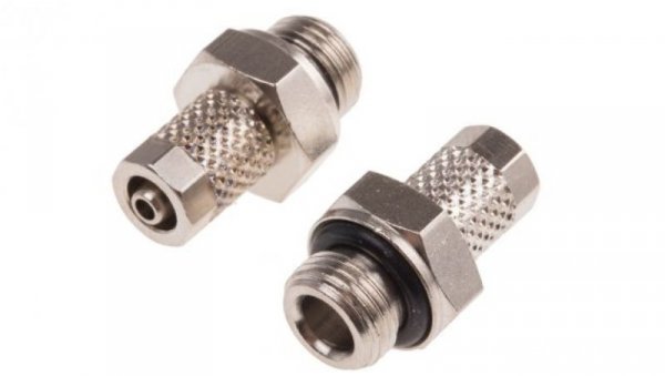 Adapter gwintowany prosty gwint – rura, 15 barów