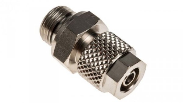 Adapter gwintowany prosty gwint – rura, 15 barów