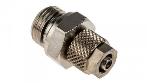 Adapter gwintowany prosty gwint – rura, 15 barów