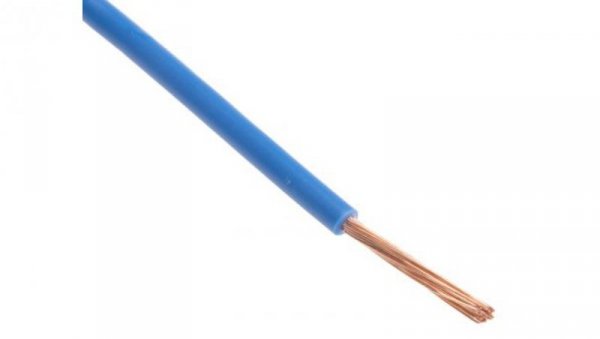 Przewód jednożyłowy linkowy, 2491X, 1,5 mm², 30/0,25 mm, 15 AWG, PVC, 750 V, Niebieski, dł. 100m, RS PRO