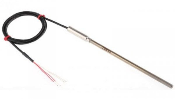 Termopara typ PT 100, -50C do +500C 150mm kabel 1m, Stal nierdzewna