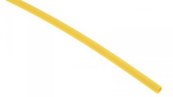 Osłona termokurczliwa żółta 2:1, średnica 2.4mm, dł. 1.2m, RS PRO