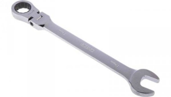 Uniwersalny klucz zapadkowy, roz. 19 mm, dł. 248 mm, materiał: Stal chromowo-wanadowa, RS PRO