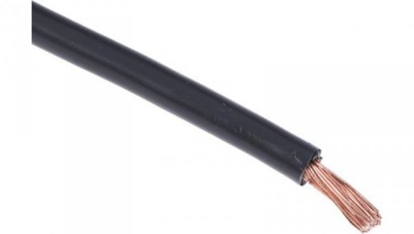 Jednożyłowy kabel sterowniczy CSA 6 mm², Maks. +70C 600 V Czarny, RS PRO