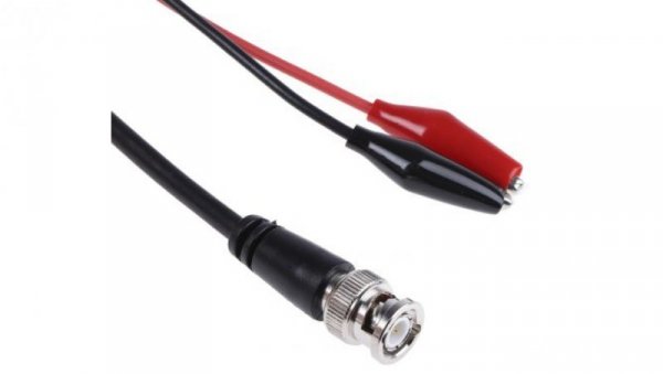 Zespół kabli koncentrycznych, 16 AWG, Czarny Male BNC Crocodile Clip 1.2m, RS PRO Z zakończeniem