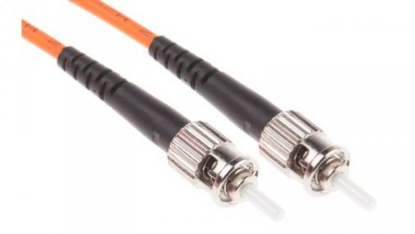 Kabel światłowodowy, średnica: 62.5/125μm, OM1 Wielomodowy, Pomarańczowy, ST / ST