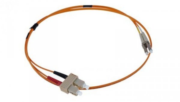 Kabel światłowodowy, średnica: 62.5/125μm, OM1 Wielomodowy, Pomarańczowy, LC/SC