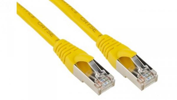Kabel kat. 5e F/UTP Żółty 3m