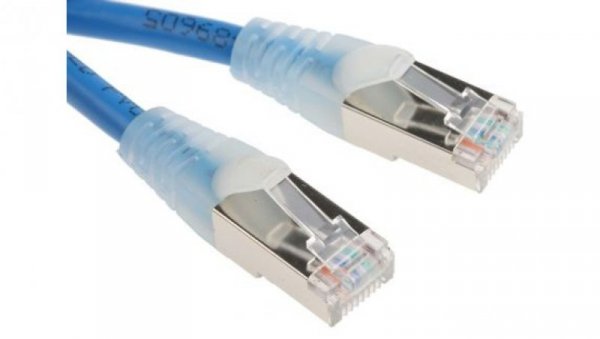 Kabel kat. 5e F/UTP Niebieski 500mm