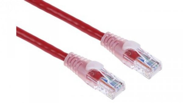 Kabel kat. 5e U/UTP Czerwony 2m