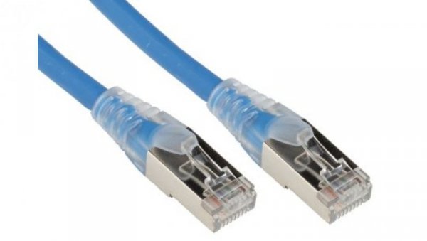 Kabel kategorii 6, Niebieski, Wtyk RJ45/męski RJ45dł.: 2m, mat. koszulki: LSZH