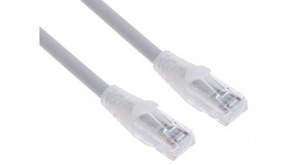 Kabel kategorii 6, Szary, Wtyk RJ45/męski RJ45dł.: 3m, mat. koszulki: LSZH