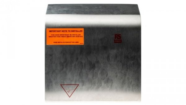 Suszarka do rąk, Automatyczny, Stal nierdzewna, 2kW, 220 → 240V, przepływ: 200m³/h