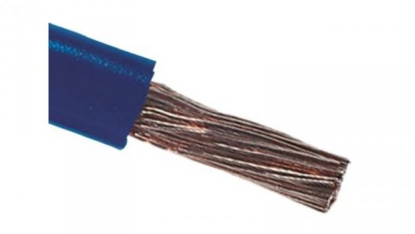 Kabel trzynormowy PCW, dł. 100m 10 mm², 75 A, 600 V, Maximum of +105 C Mid Niebieski Zgodność z trzema normami, RS PRO