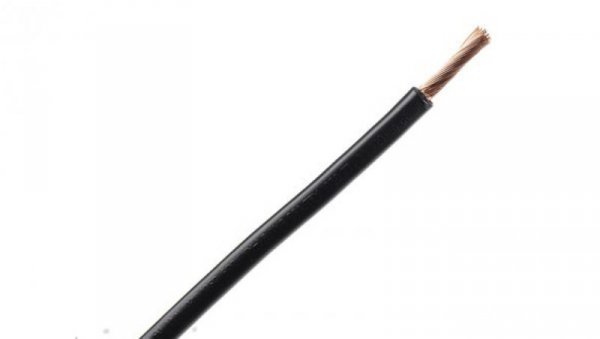 Kabel trzynormowy PCW, dł. 100m 10 mm², 75 A, 600 V, Maks. +105C Czarny Zgodność z trzema normami, RS PRO