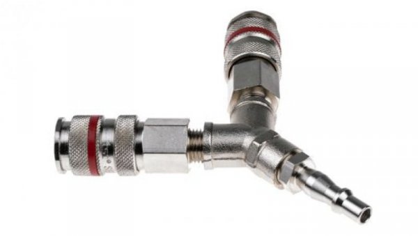 Pneumatic Y Threaded-to-Tube Adapter, seria: 19, 35 bar