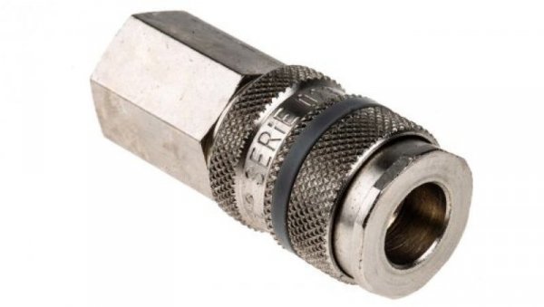 Szybkozłączka pneumatyczna, materiał Mosiądz, złącze G 1/4 żeńskie, RS PRO CEJN 310, Forster, Hansen 3000, ISO 6150 B,