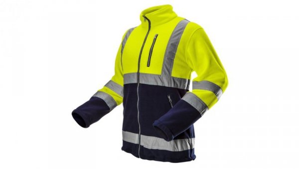 Bluza polarowa ostrzegawcza, żółta, rozmiar L 81-740-L