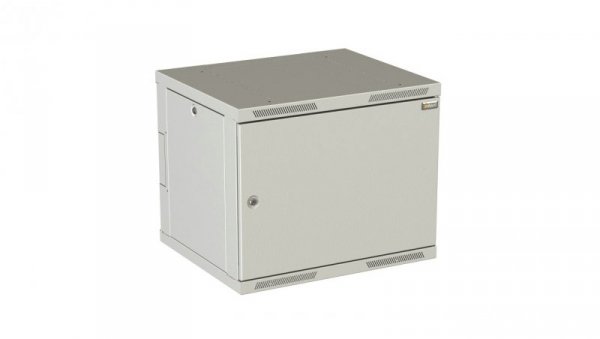Szafka naścienna SENSA DUO 12U 600mm, drzwi blaszane, RAL 7035