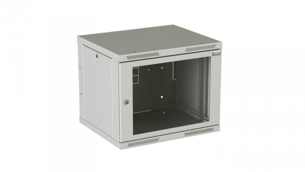 Szafka naścienna SENSA DUO 18U 500mm, drzwi szklane,RAL 7035
