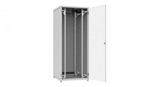 Szafa Rack 19” stojąca LC-50 42U, 800x800 RAL 7035, szklane drzwi