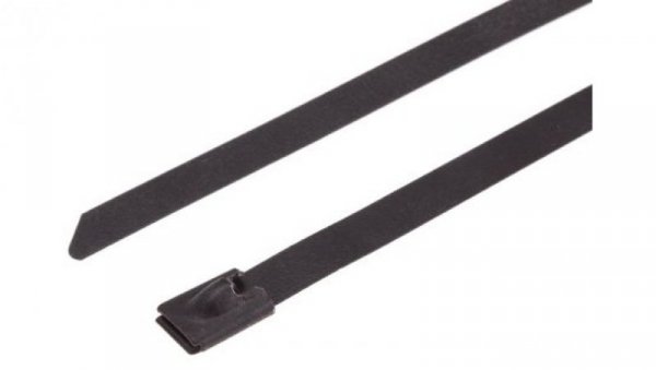 Opaska kablowa 1m 7.9 mm Stal nierdzewna z powłoką poliestrową 100 sztuk RS PRO