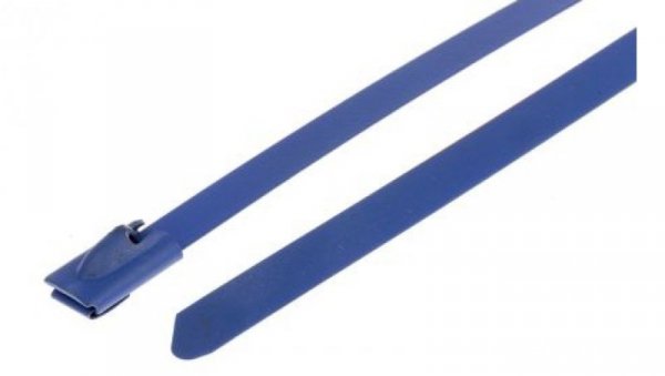 Opaska kablowa 360mm 7.9 mm Stal nierdzewna z powłoką poliestrową 100 sztuk RS PRO