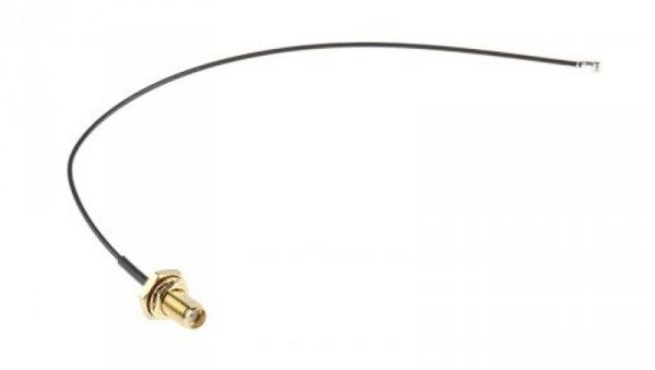Kabel koncentryczny, RF, Czarny Gniazdo SMA Żeńskie U.FL 200mm, RS PRO Z zakończeniem