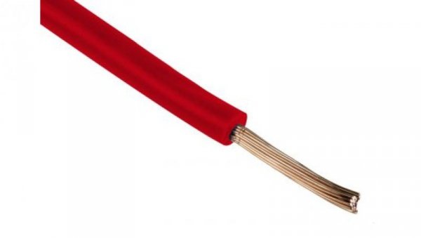 Jednożyłowy kabel sterowniczy CSA 1,5 mm², Maks. +70C 1000 V Czerwony, RS PRO