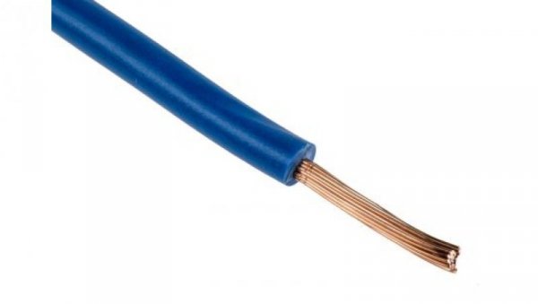 Jednożyłowy kabel sterowniczy CSA 1,5 mm², Maks. +70C 1000 V Niebieski, RS PRO