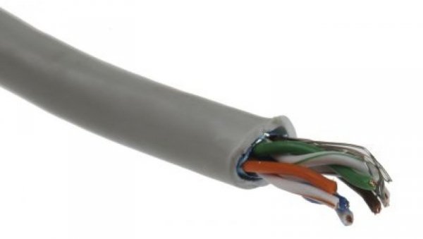 Kabel kat. 5e FTP Szary 300 V AC 100m
