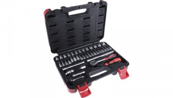 Zestaw nasadek 43 Piece 1/4 cala Kwadratowy Drive RS PRO