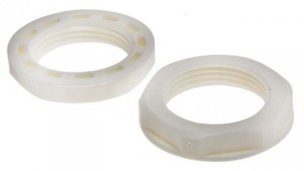 Nakrętka do dławnic kablowych, M25, IP68, kolor: Biały, materiał: Nylon 66, RS PRO