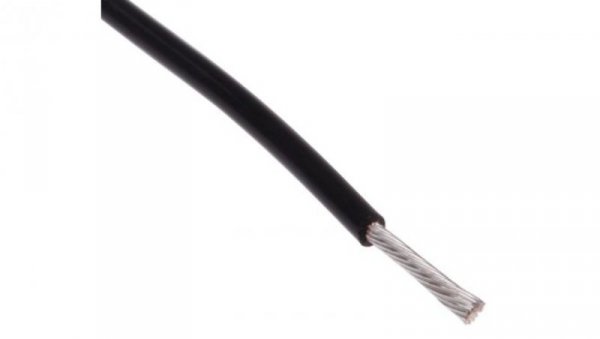 Przewód do urządzeń PTFE PTFE Czarny, 100m 0,6 mm² 19/0,2 mm, 300 V, -75→ +200 C., Ø 1.35mm, RS PRO BS3G210
