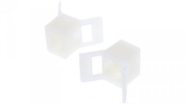 Mocowanie opaski kablowej, 23mm x 13,8 mm, kolor: Naturalny, 100-szt., RS PRO